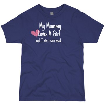 Mummy Loves A Girl Tank Youth Bella Girl 1x1 Rib Tank Top