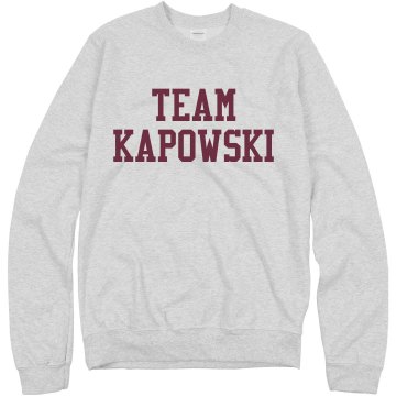 Team Kapowski Junior Fit Bella Slit V-Neck Tee