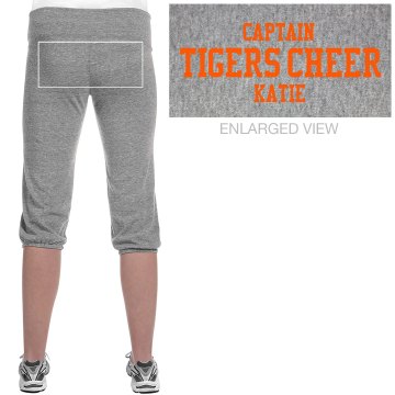 Tigers Cheer Capris Junior Fit Soffe Fleece Capri