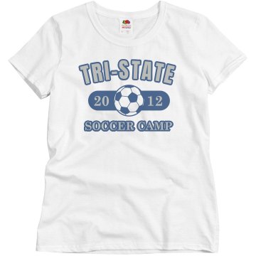 Tri-State Soccer Camp Misses Relaxed Fit Basic Gildan Heavy Cotton Tee