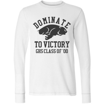 Bulldog Dominate Shirt Junior Fit Bella Long Sleeve Thermal Tee