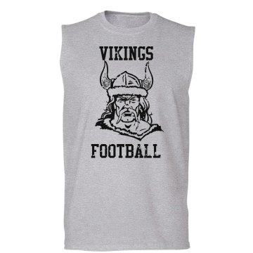 Viking Football Fan Unisex Gildan Ultra Cotton Sleeveless Tee