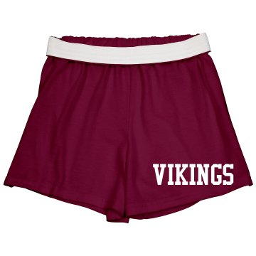 Vikings Cheer Shorts Junior Fit Soffe Cheer Shorts