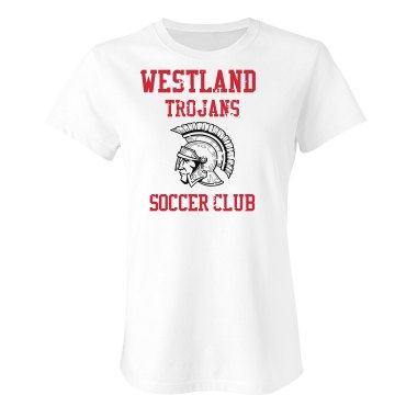 Trojans Socce Junior Fit Bella Crewneck Jersey Tee