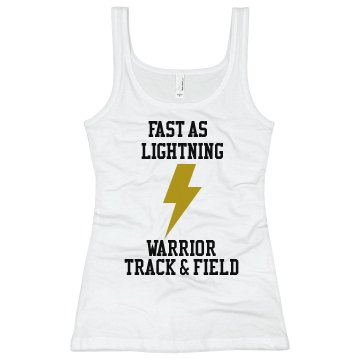 Fast as Lightning Track Junior Fit Bella Longer Length 1x1 Rib Tank Top