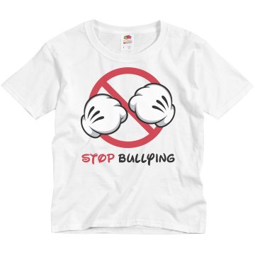 Stop Bullying No Sign Youth Basic Gildan Ultra Cotton Crew Neck Tee