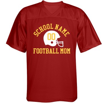 Football Mom Fan Spirit Unisex Augusta Replica Football Jersey
