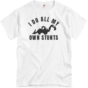 All My Own Stunts Unisex Basic Gildan Heavy Cotton Crew Neck Tee