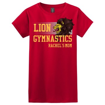 Lion Gymnastics Misses Relaxed Fit Gildan Ultra Cotton Tee