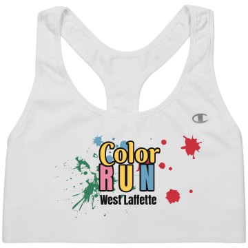 Color Run Alo Ladies' Mesh Back Sports Bra