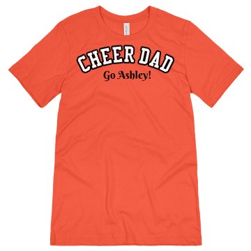 Cheer Dad Unisex Canvas Jersey Tee