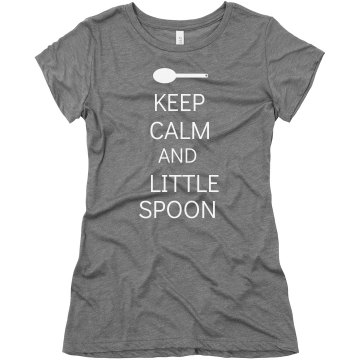 Keep Calm Little Spoon Junior Fit Bella Triblend Tee