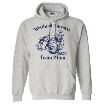 Westland Lacross Team Mom Unisex Gildan Heavy Blend Hoodie