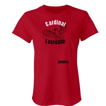 Cardinal Lacrosse Junior Fit Bella Crewneck Jersey Tee