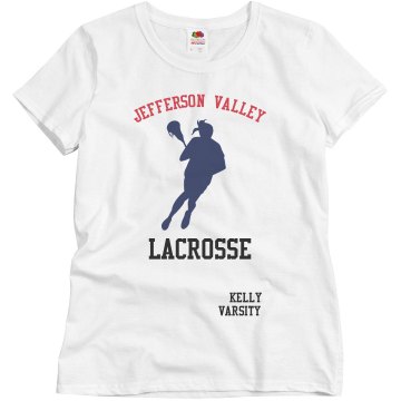Jefferson Valley Lacrosse Misses Relaxed Fit Basic Gildan Ultra Cotton Tee
