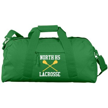 North HS Lacrosse Port & Company Large Square Duffel Bag