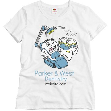 Parker And West Dentist Misses Relaxed Fit Basic Gildan Ultra Cotton Tee