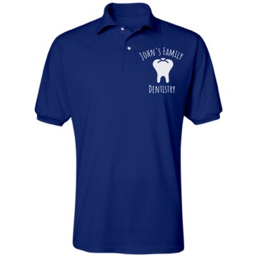 John's Family Dentistry Unisex Jerzees Spotshield Polo Shirt