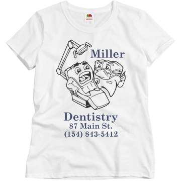 Miller Dentristry  Misses Relaxed Fit Basic Gildan Ultra Cotton Tee