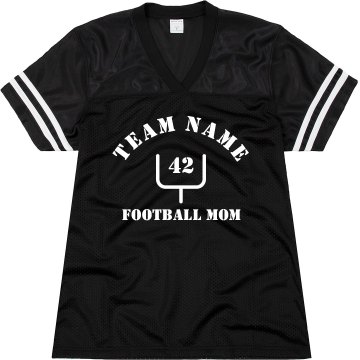 Devils Football Mom Junior Fit Soffe Mesh Football Jersey