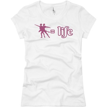 Dance Equals Life Junior Fit Basic Bella Favorite Tee