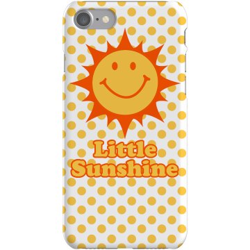 Little Sunshine Poladot Plastic iPhone 5 Case White 