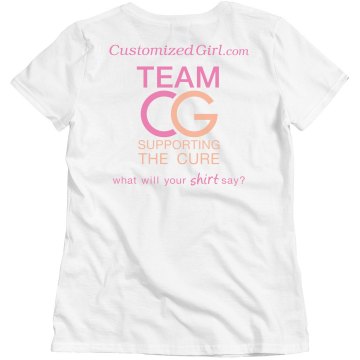 CG TEAM Breast Cancer Misses Relaxed Fit Basic Gildan Ultra Cotton Tee