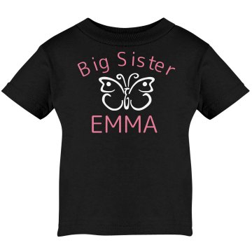 Big Sister Infant Rabbit Skins Lap Shoulder Tee