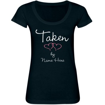 Taken! Junior Fit Bella Sheer Longer Length Scoopneck Tee