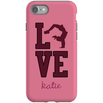 Love Cheerleading iPhone Rubber iPhone 4 & 4S Case Black