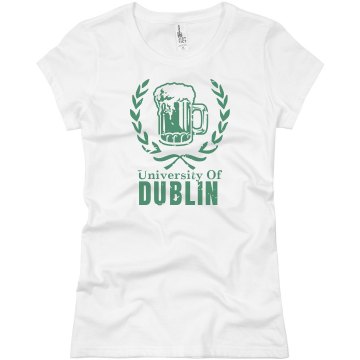 University Of Dublin Junior Fit Basic Bella Favorite Tee