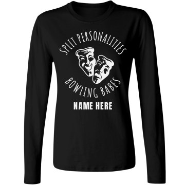 SPLIT Person Bowling Team Junior Fit Soffe Mesh Football Jersey