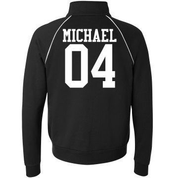 Drinking Team w/Back Unisex Canvas Fleece Full Zip Track Jacket