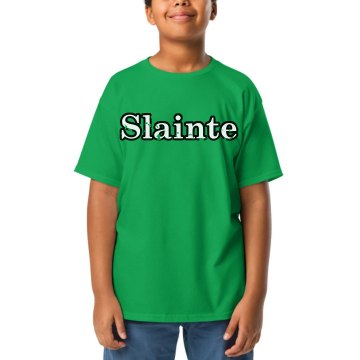 Irish Cheer Tee Youth Gildan Ultra Cotton Crew Neck Tee
