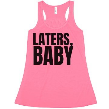 Laters, Baby Misses American Apparel Neon Oversized Crop Tank