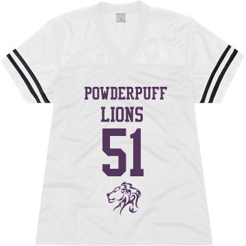 Powderpuff Lions Junior Fit Soffe Mesh Football Jersey