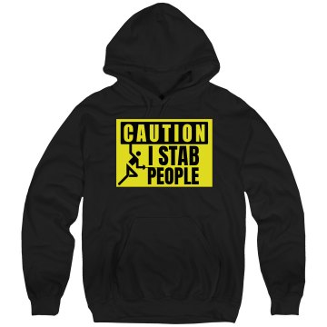 I Stab People Unisex Hanes Ultimate Cotton Heavyweight Hoodie