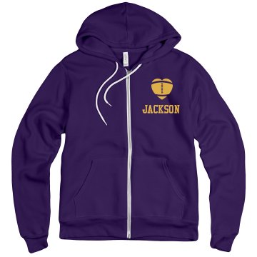 Player Number Zip Up Unisex Gildan Heavy Blend Full Zip Hoodie