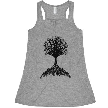 Tree with Roots Misses Bella Flowy Lightweight Tank