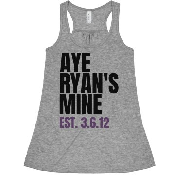 Aye Ryan's Mine Tee Misses Bella Flowy Boxy Lightweight Crop Tank