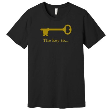 Key To Unlock My Heart Unisex Gildan Heavy Cotton Crew Neck Tee