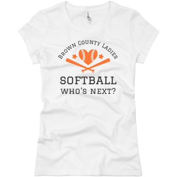 Softball Pitcher Tee Junior Fit Basic Bella Favorite Tee
