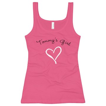 Tommy's Girl Junior Fit Bella Longer Length 1x1 Rib Tank Top