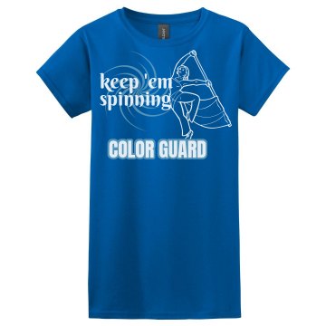 Keep 'em Spinning Misses Relaxed Fit Gildan Ultra Cotton Tee