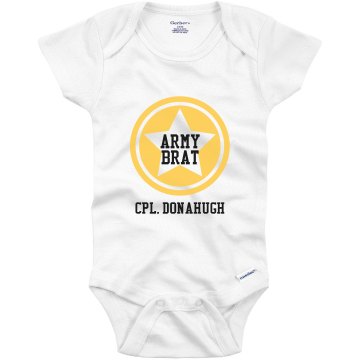 Army Brat Onesie Infant Bella Baby Long Sleeve Thermal Creeper