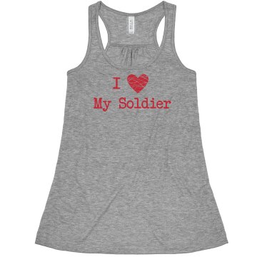 Marine Girlfriend Tank Misses Bella Flowy Boxy Lightweight Crop Tank