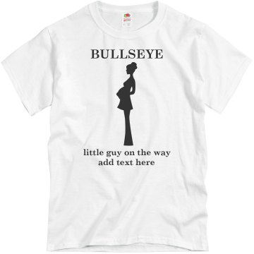 Bullseye Maternity Unisex Basic Gildan Heavy Cotton Crew Neck Tee