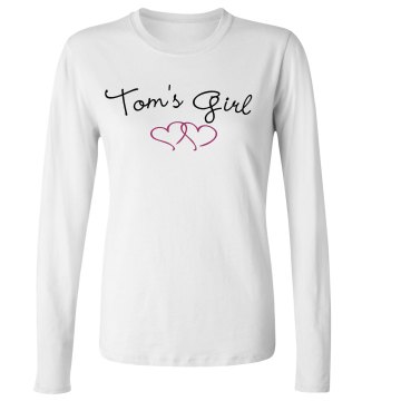Tom's Girl Junior Fit Bella Long Sleeve Crewneck Jersey Tee