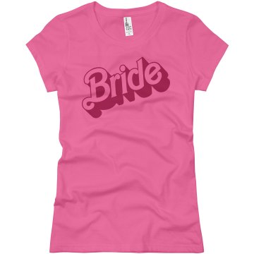Barbie Bride Shirt Junior Fit Basic Bella Favorite Tee