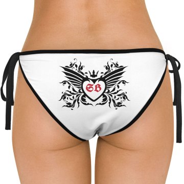 Boyfriend's Initials American Apparel Nylon Tricot Side-Tie Bikini Swimsuit Bottom